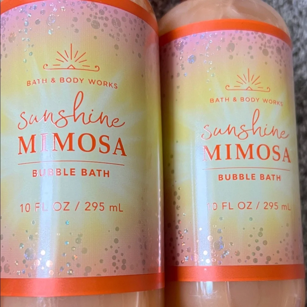 BNWT Bath & Body Works Limited Edition Sunshine Mimosa Bubble Bath Set! - Picture 2 of 4